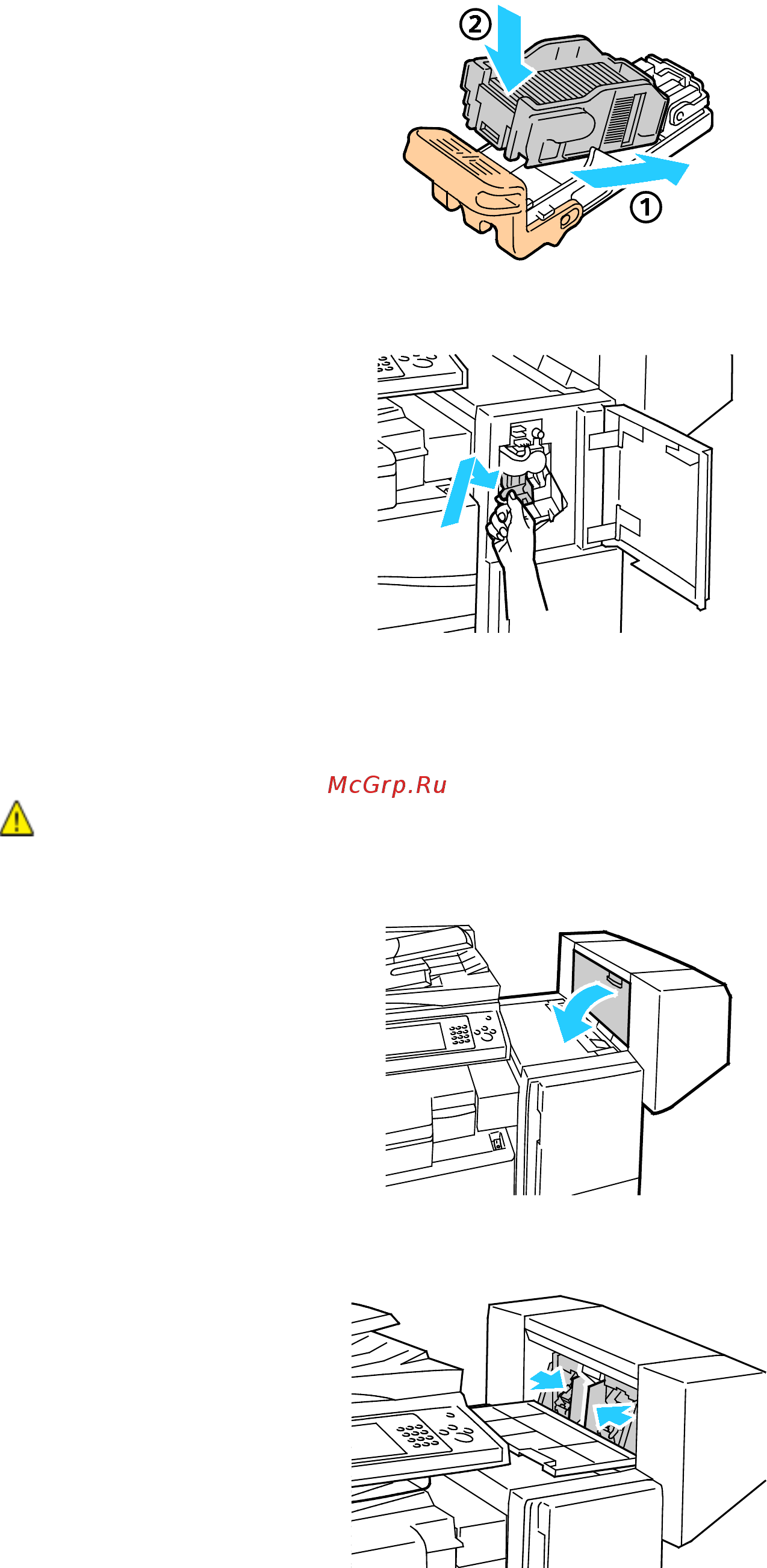 Xerox WorkCentre 7830 [202/311] Установка скрепок в брошюровщике финишера степлера lx