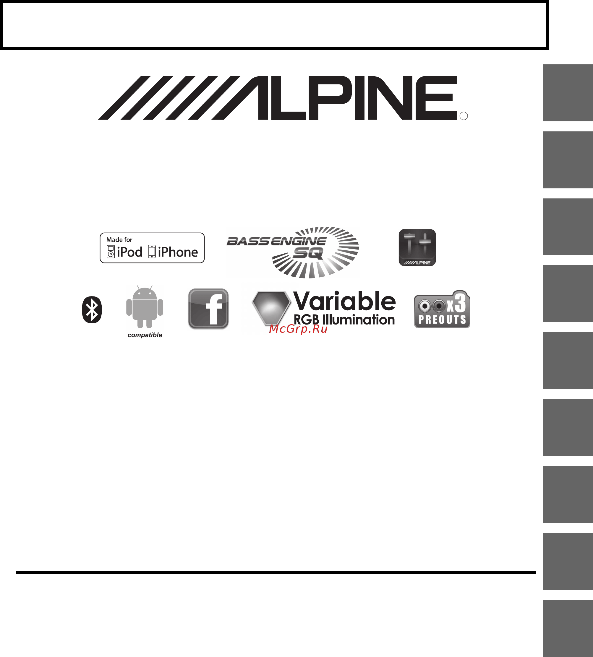 Alpine CDE-185BT Инструкция по эксплуатации онлайн