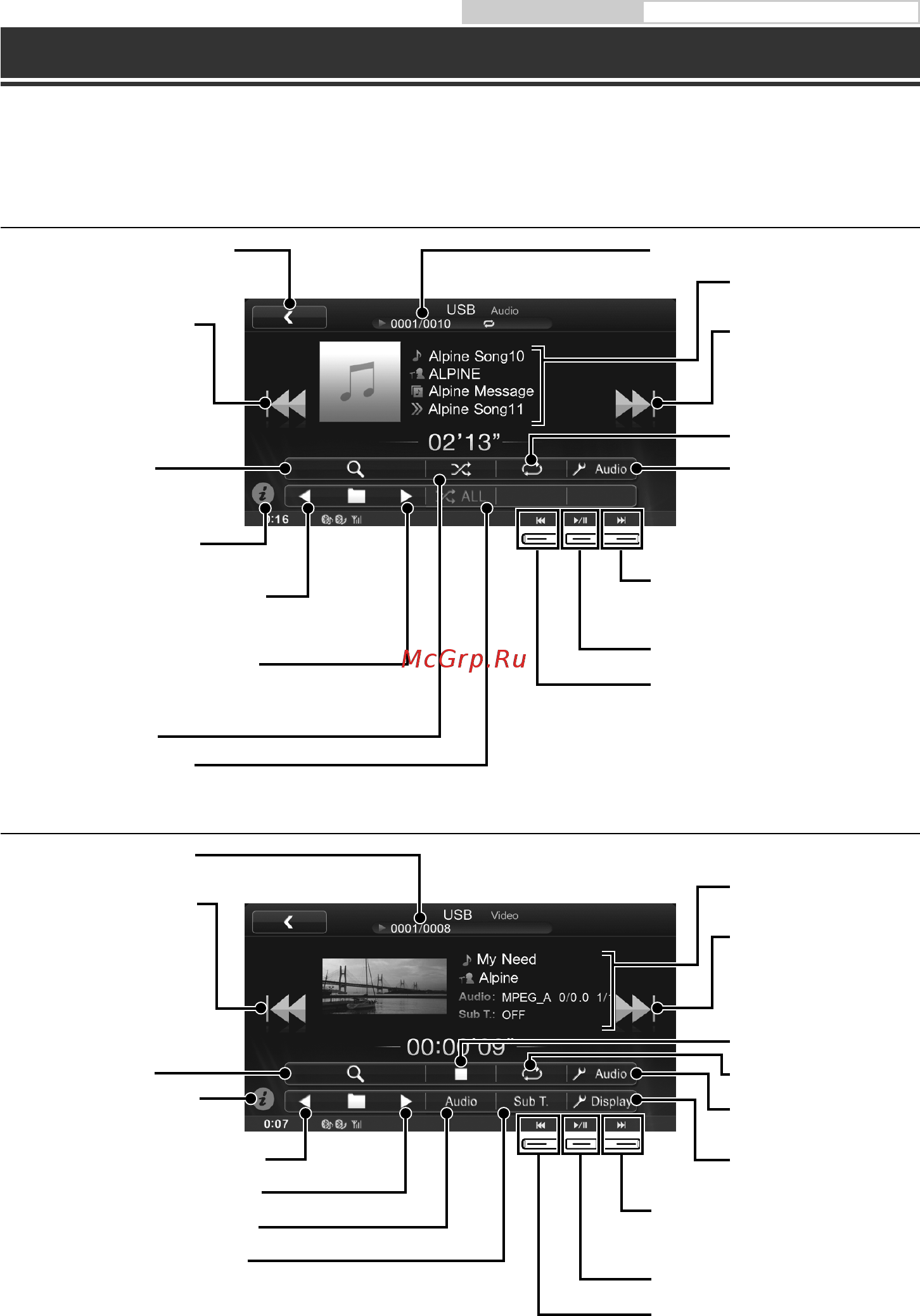 Alpine ICS-X7 [82/164] Funzionamento memoria usb opzionale