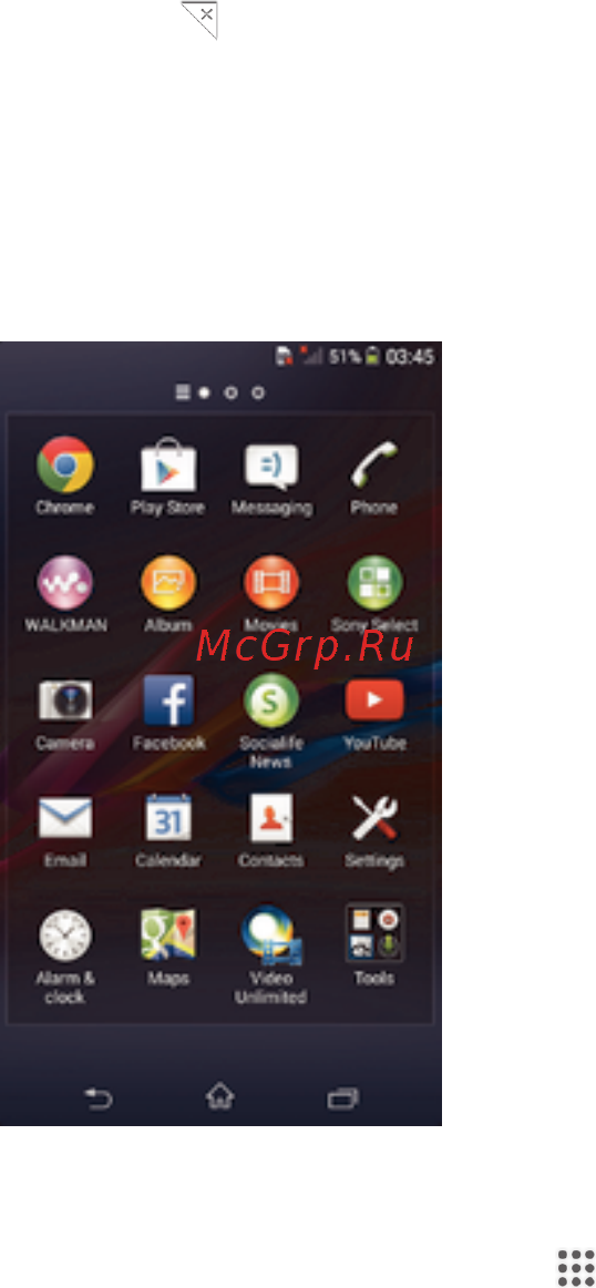 Sony Xperia M2 [15/117] Экран приложений