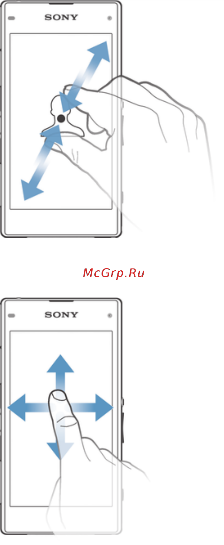 Sony Xperia Z1 Compact [12/122] Проведение пальцем