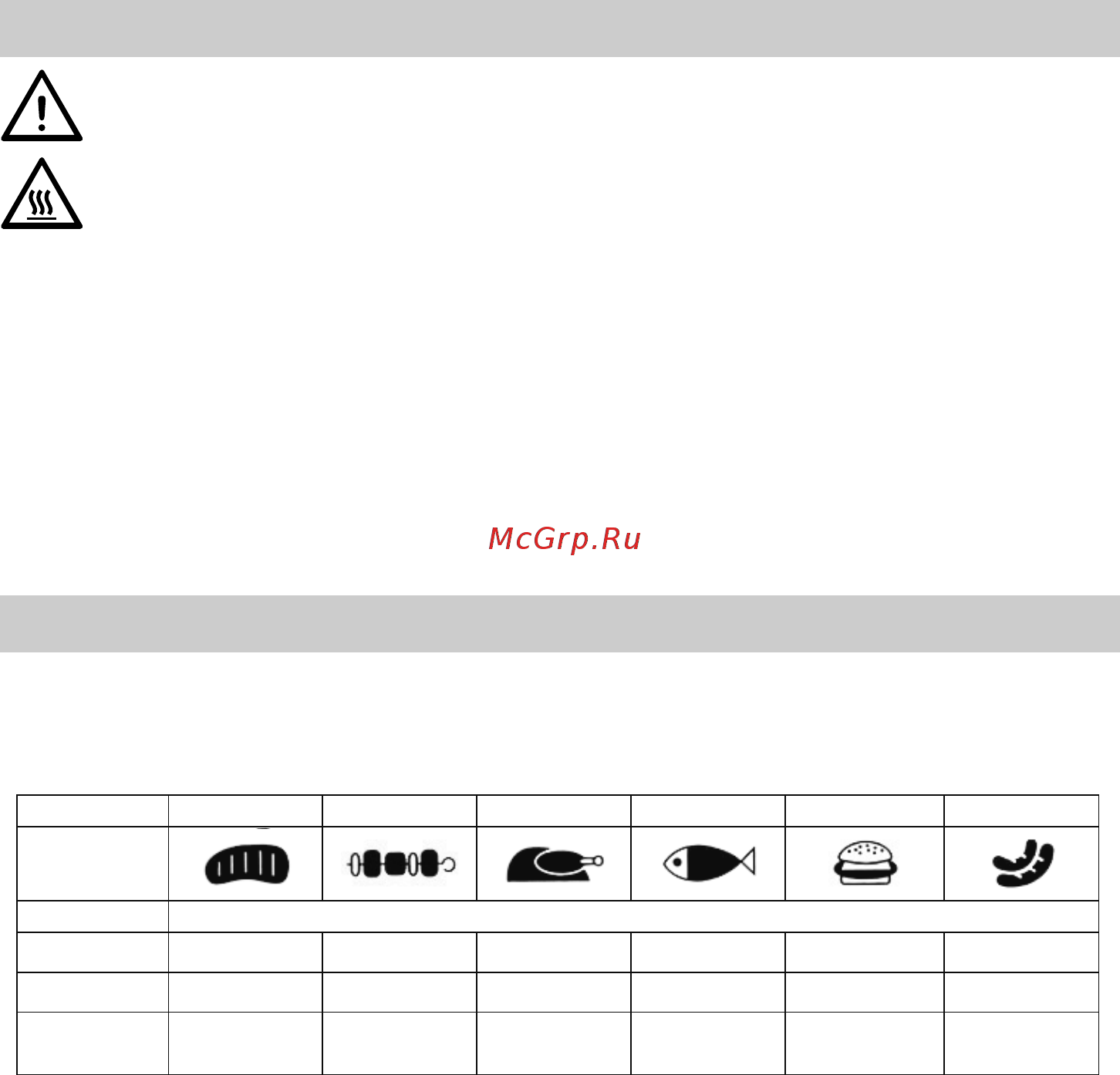 Rommelsbacher kg 2020 [15/16] Grilling chart