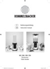 Rommelsbacher mx 250 Инструкция по эксплуатации