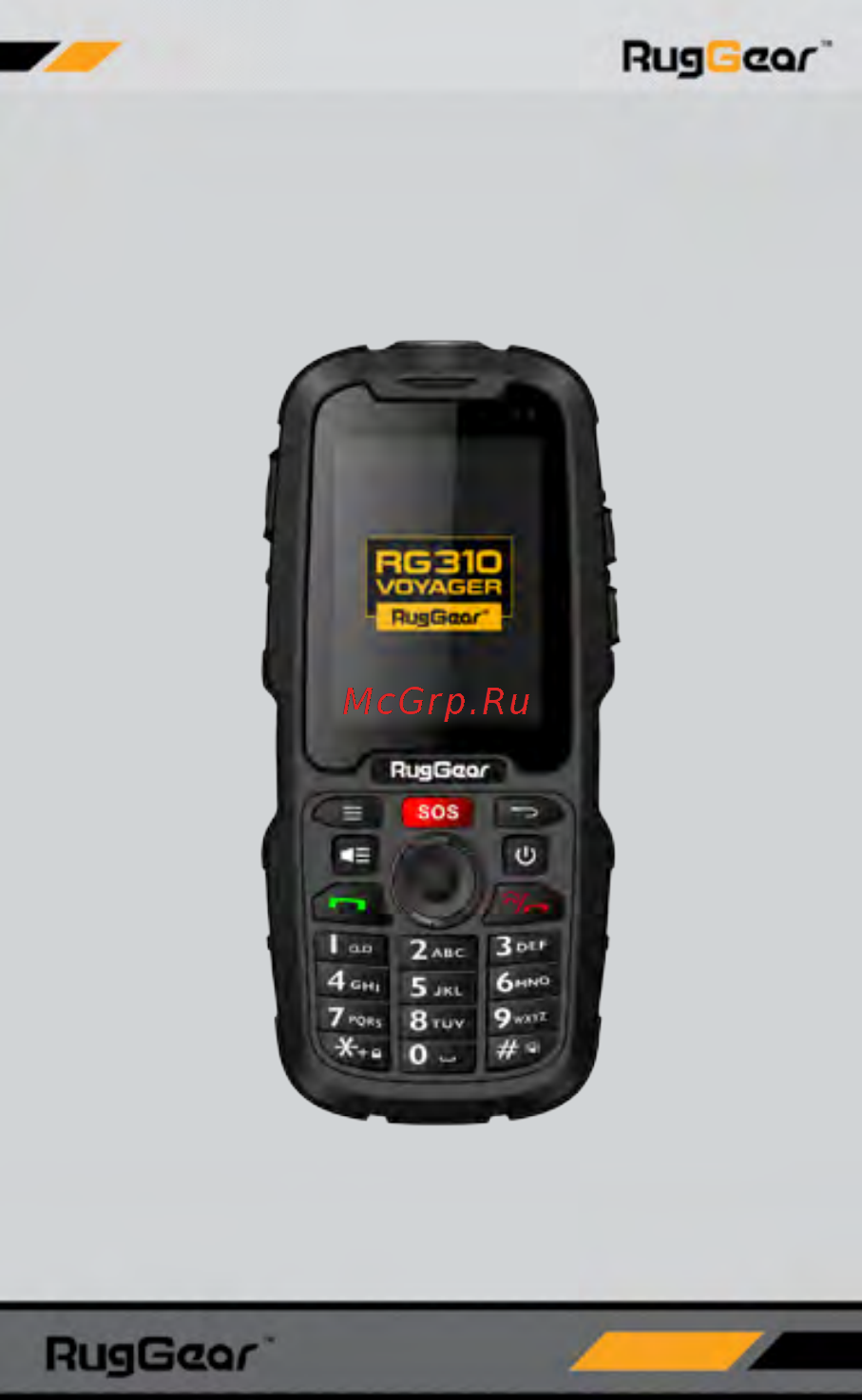 Ruggear rg310 voyager black, черный Инструкция по эксплуатации онлайн