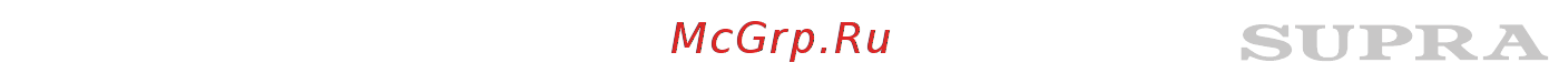 Supra ghs-13r [10/12] Технические характеристики