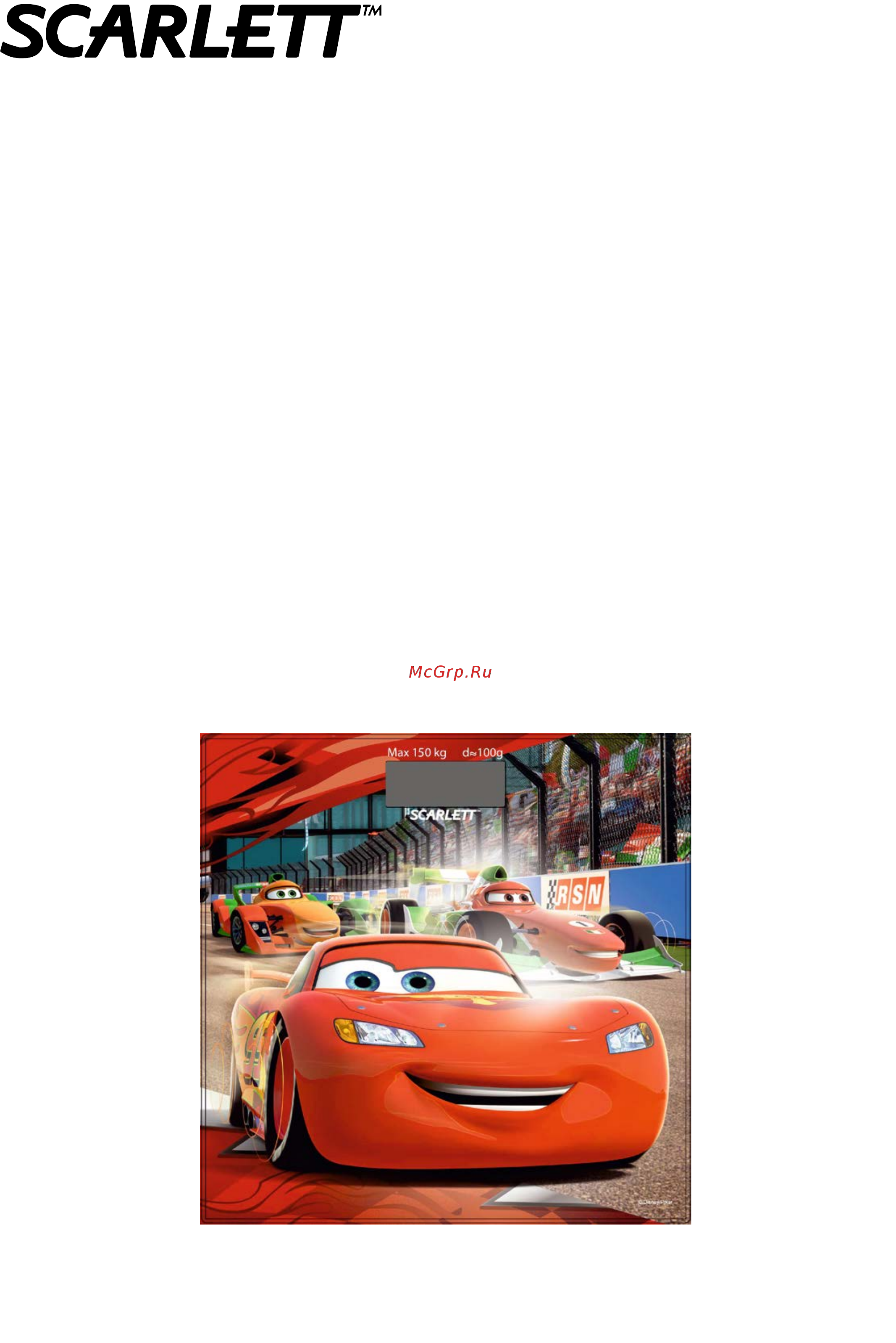 Scarlett Disney SC-BSD33E891 Красный Инструкция по эксплуатации онлайн