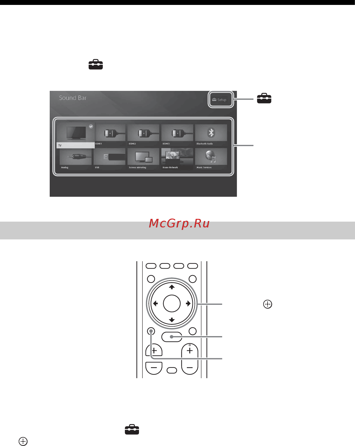 Sony HT-CT790 [12/84] About the home menu