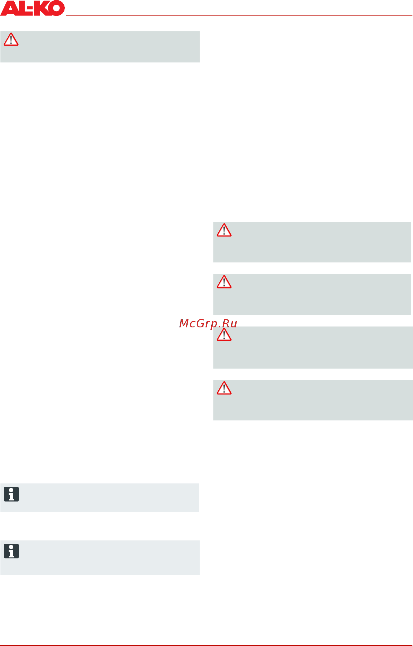 Al-Ko 121517 Classic 4.6 B-A [32/92] Messa in funzione
