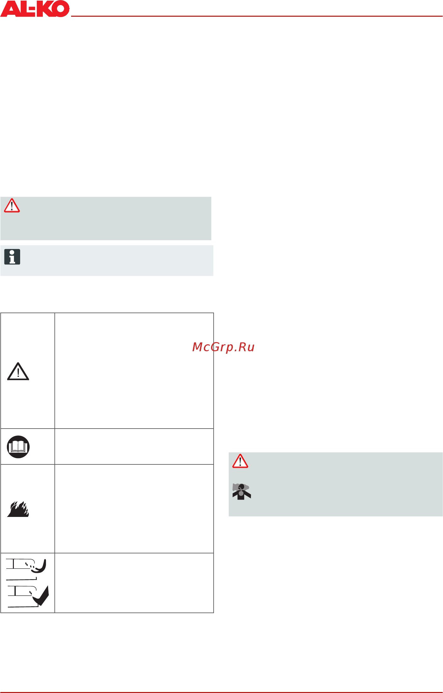 Al-Ko 121517 Classic 4.6 B-A [54/92] Bestemmelsesmæssig anvendelse