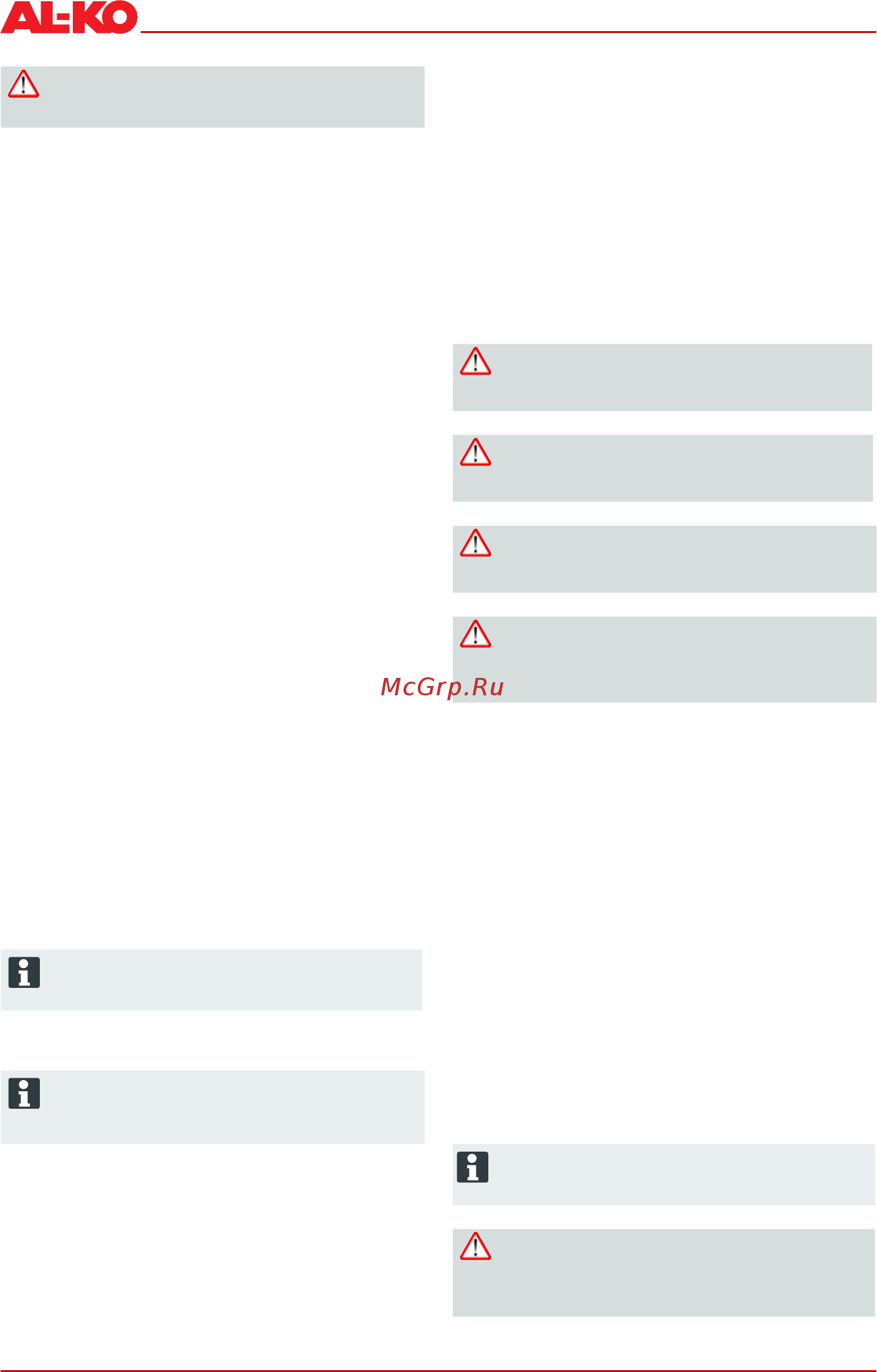 Al-Ko 121517 Classic 4.6 B-A [68/92] Igangsetting