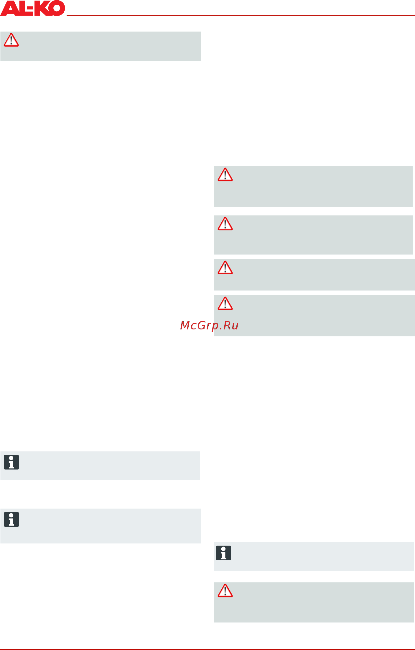 Al-Ko 121517 Classic 4.6 B-A [88/92] Uvedenie do prevádzky