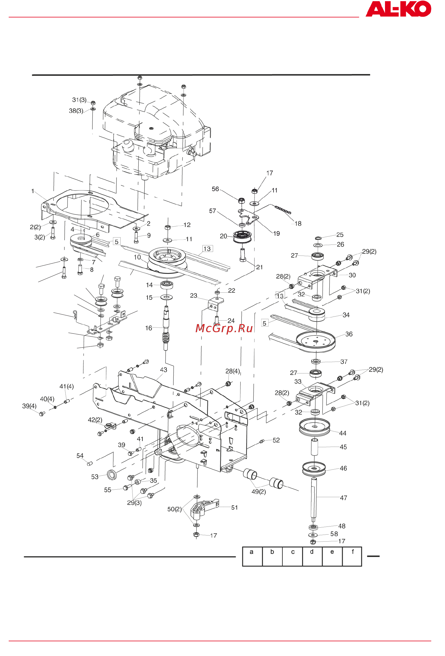 Al-Ko BM 875 III 112872 [59/68] Bm 5001r ii art nr 112870