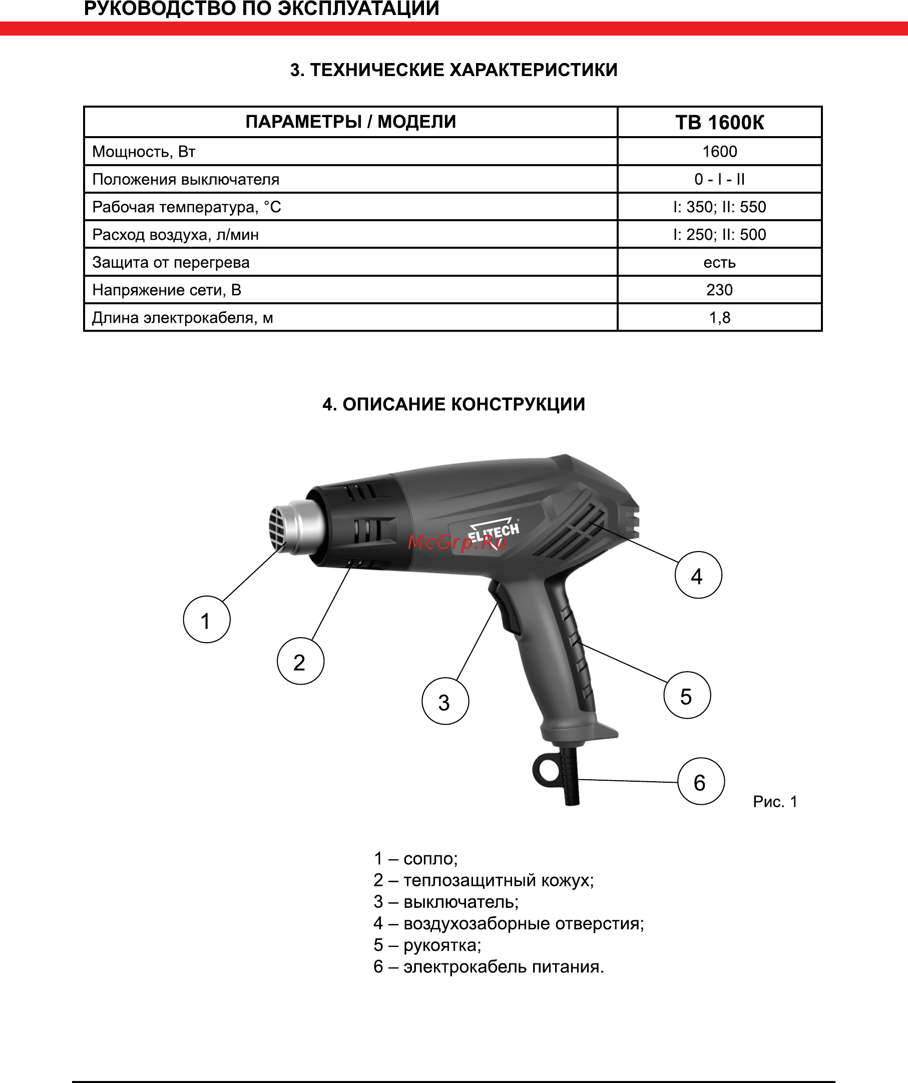 Elitech ТВ 1600К [6/12] Тв 1600к
