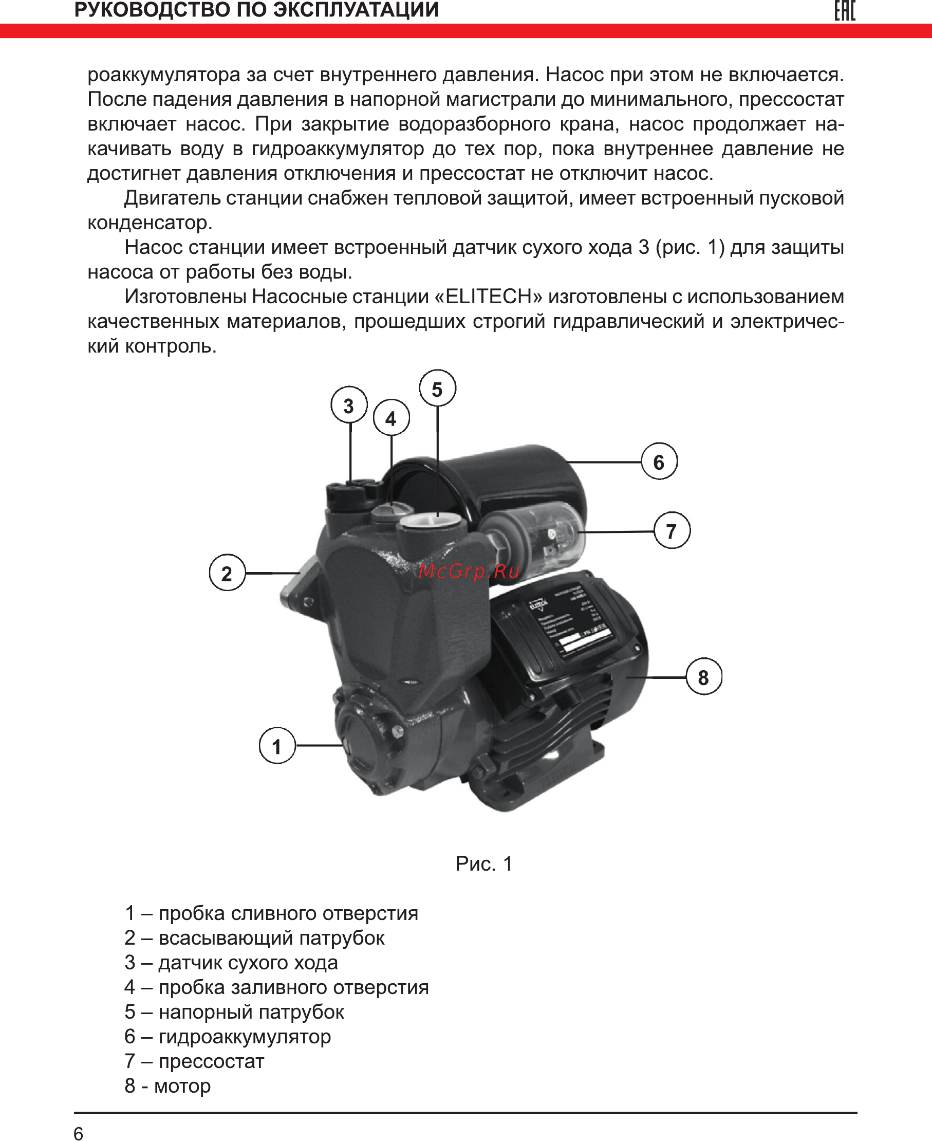 Elitech САВ 400В/2 Руководство по эксплуатации онлайн [6/16] 188224