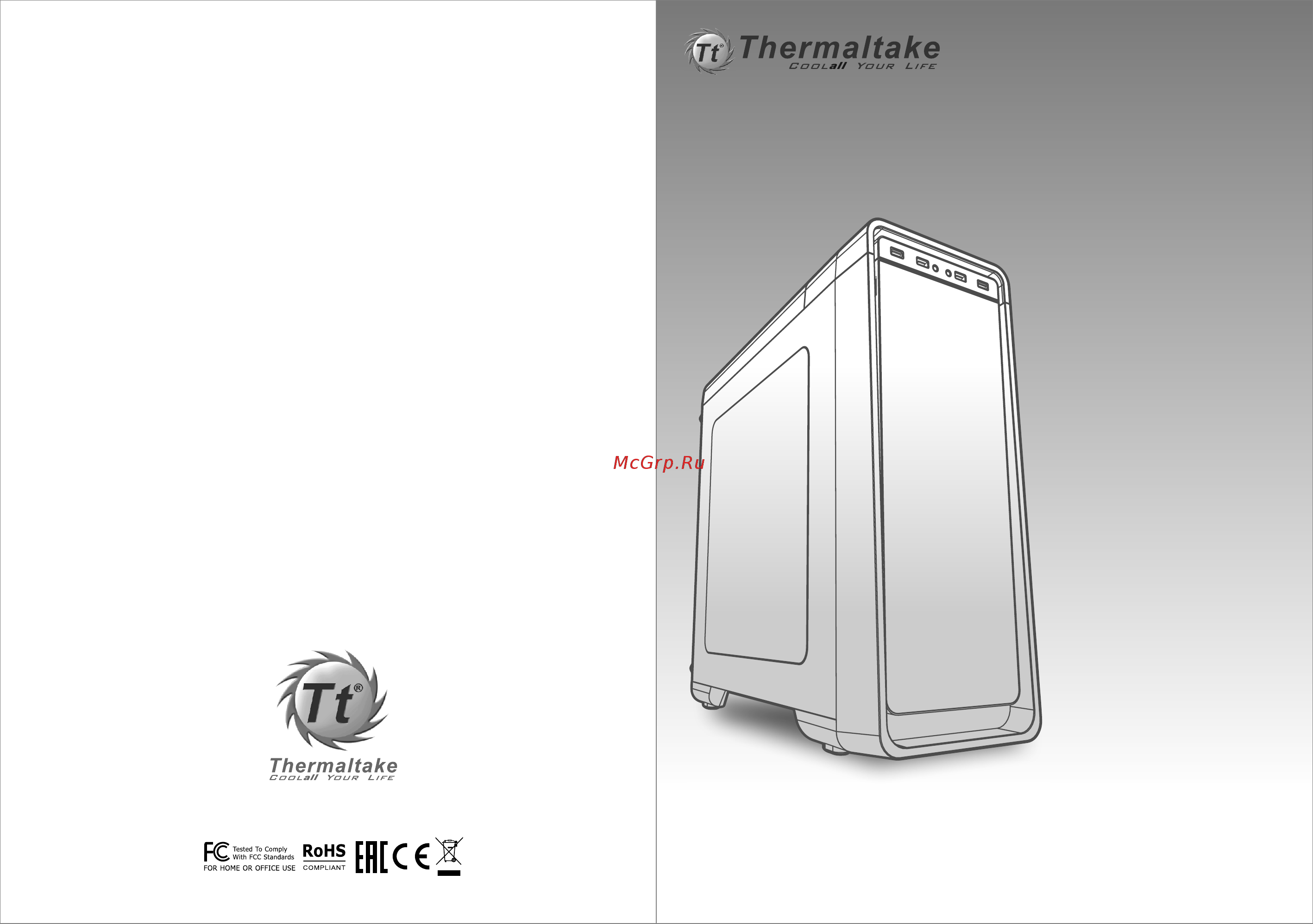 Thermaltake Versa U21 CA-1G5-00M1WN-00 Черный Инструкция по эксплуатации онлайн