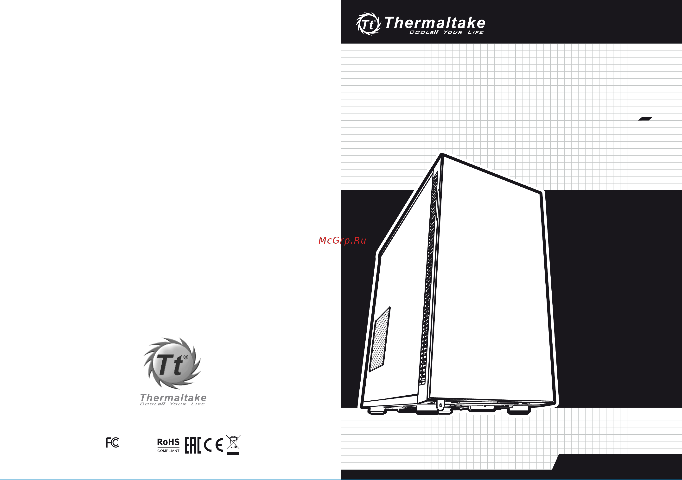 Thermaltake suppressor f31 power cover, ca-1e3-00m1wn-02, w/o psu, black Инструкция по эксплуатации онлайн