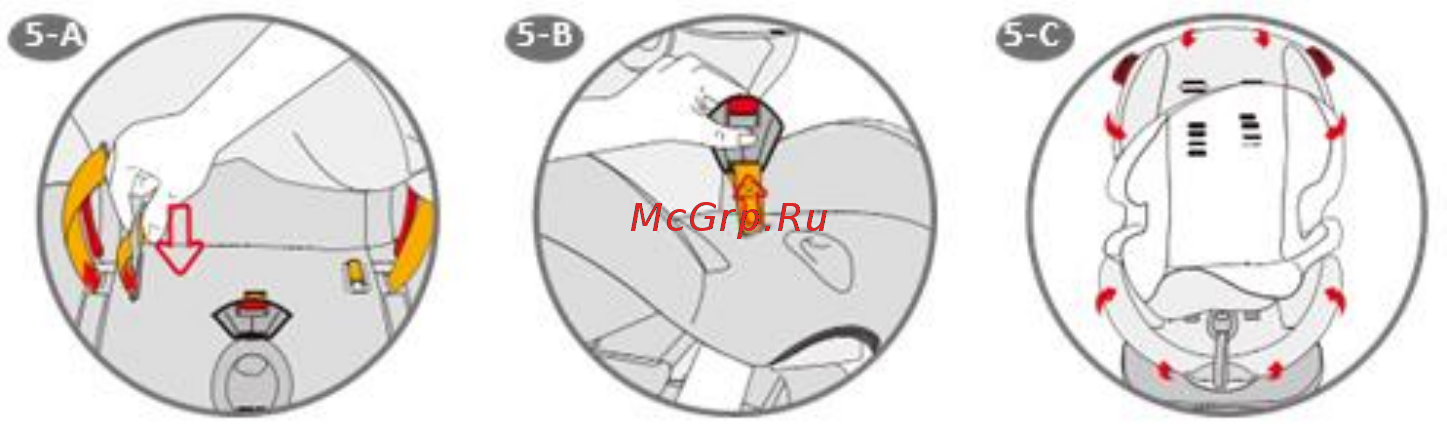 Welldon new smart sport side armor&cuddle me mocha [20/25] Снятие ремней безопасности и текстильного чехла