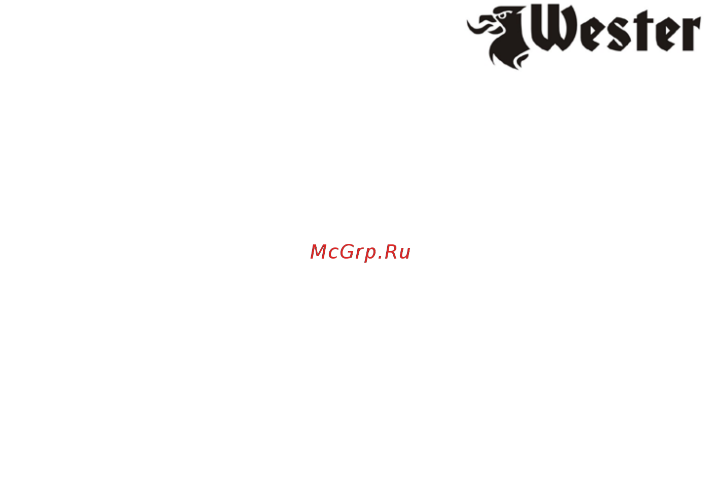 Wester DWM 1500 (178-003) Инструкция по эксплуатации онлайн [4/12] 589777