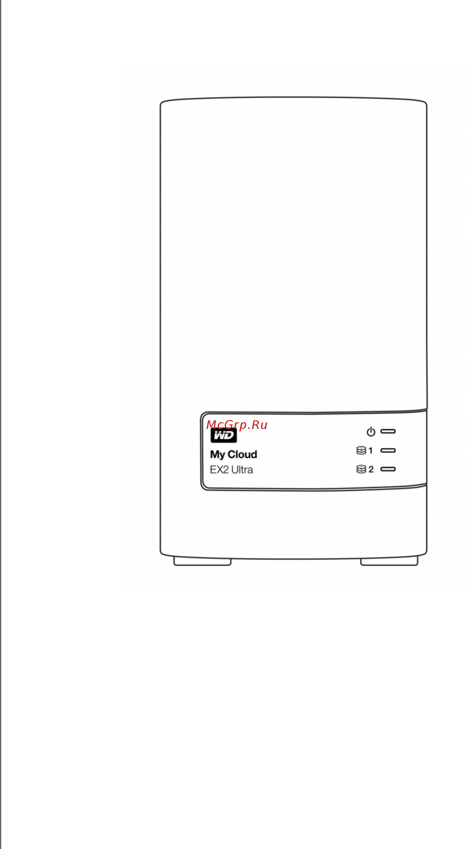 Western Digital my cloud ex2 ultra wdbshb0000nch-eeue [12/136] Вид спереди