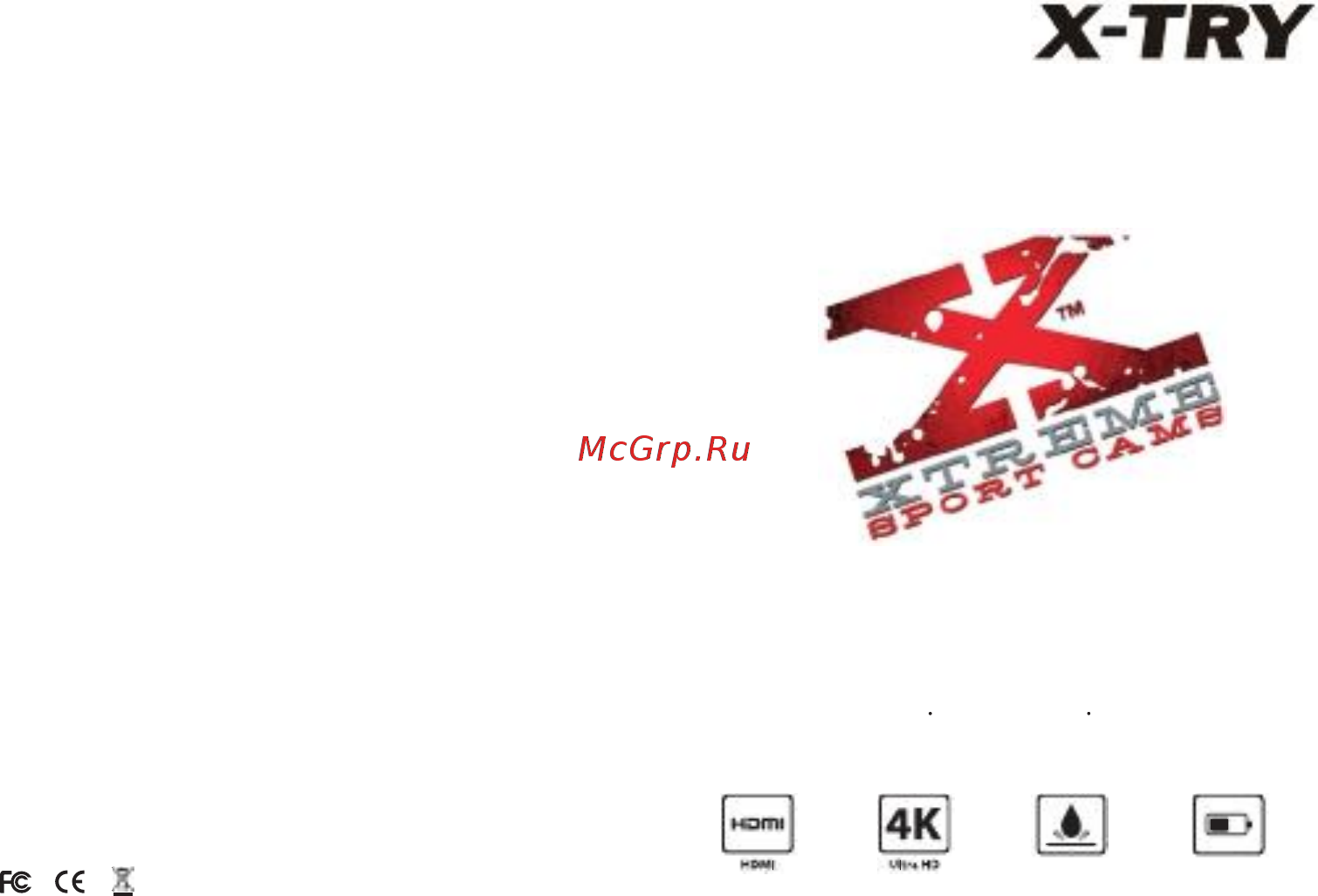 X-Try XTC150 UltraHD Black Инструкция по эксплуатации онлайн