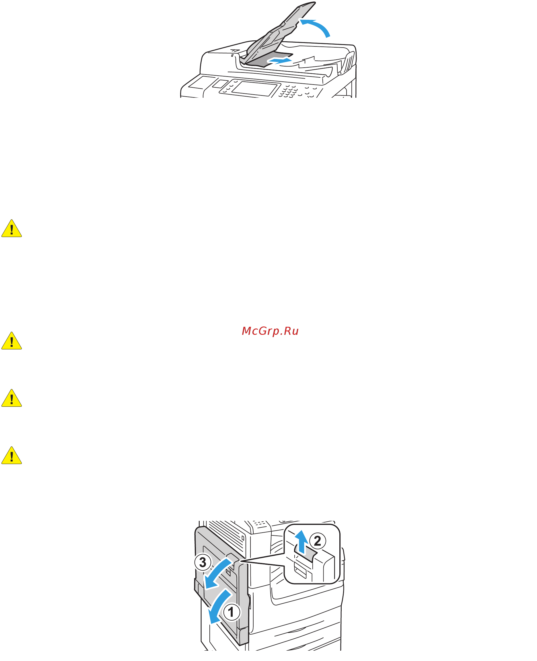 Xerox workcentre 5330c t [196/248] Извлечение застрявшей бумаги из под крышки a