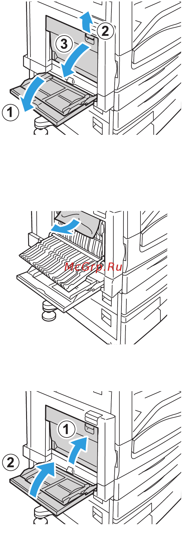 Xerox workcentre 5330c t [200/248] Извлечение застрявшей бумаги из дуплексного модуля d