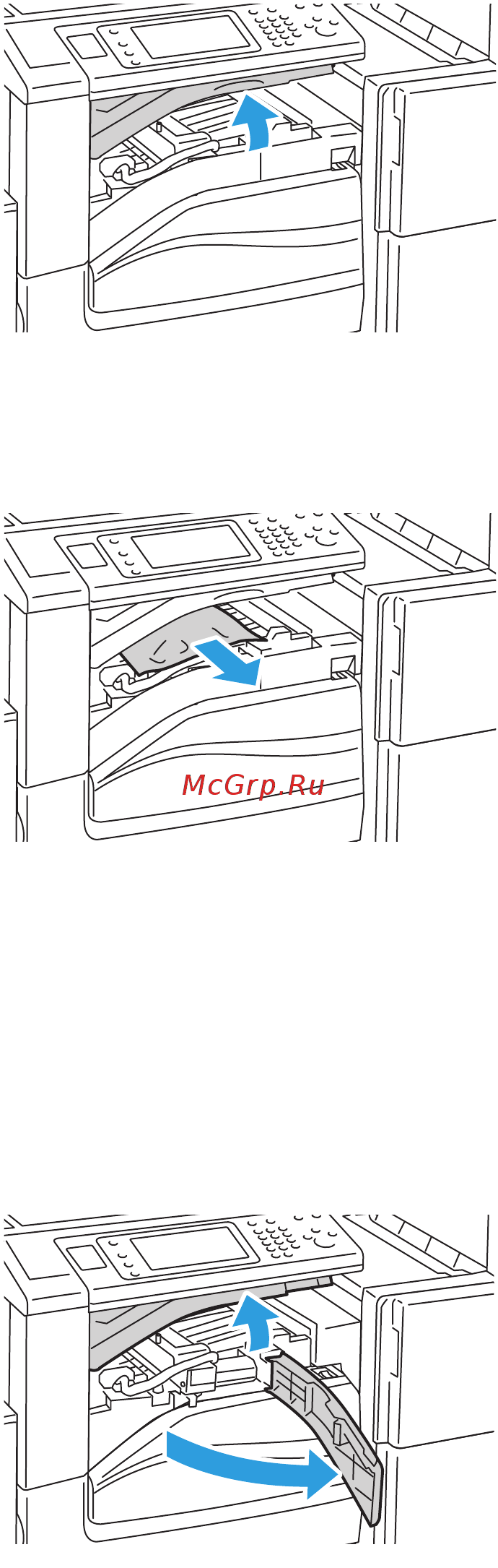 Xerox workcentre 5330c t [204/248] Извлечение застрявших скрепок из финишера степлера lx