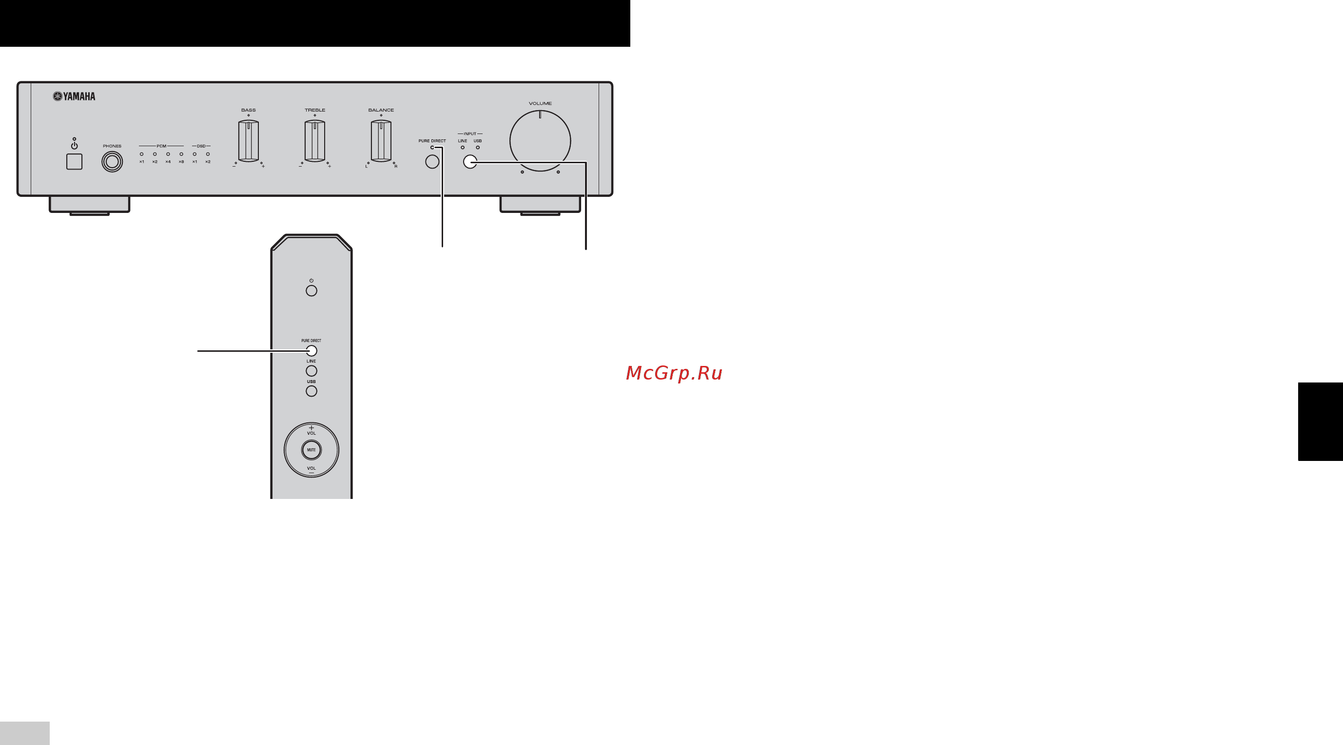 Yamaha a-u671 [87/146] N riproduzione di un suono puro e ad alta fedeltà pure direct