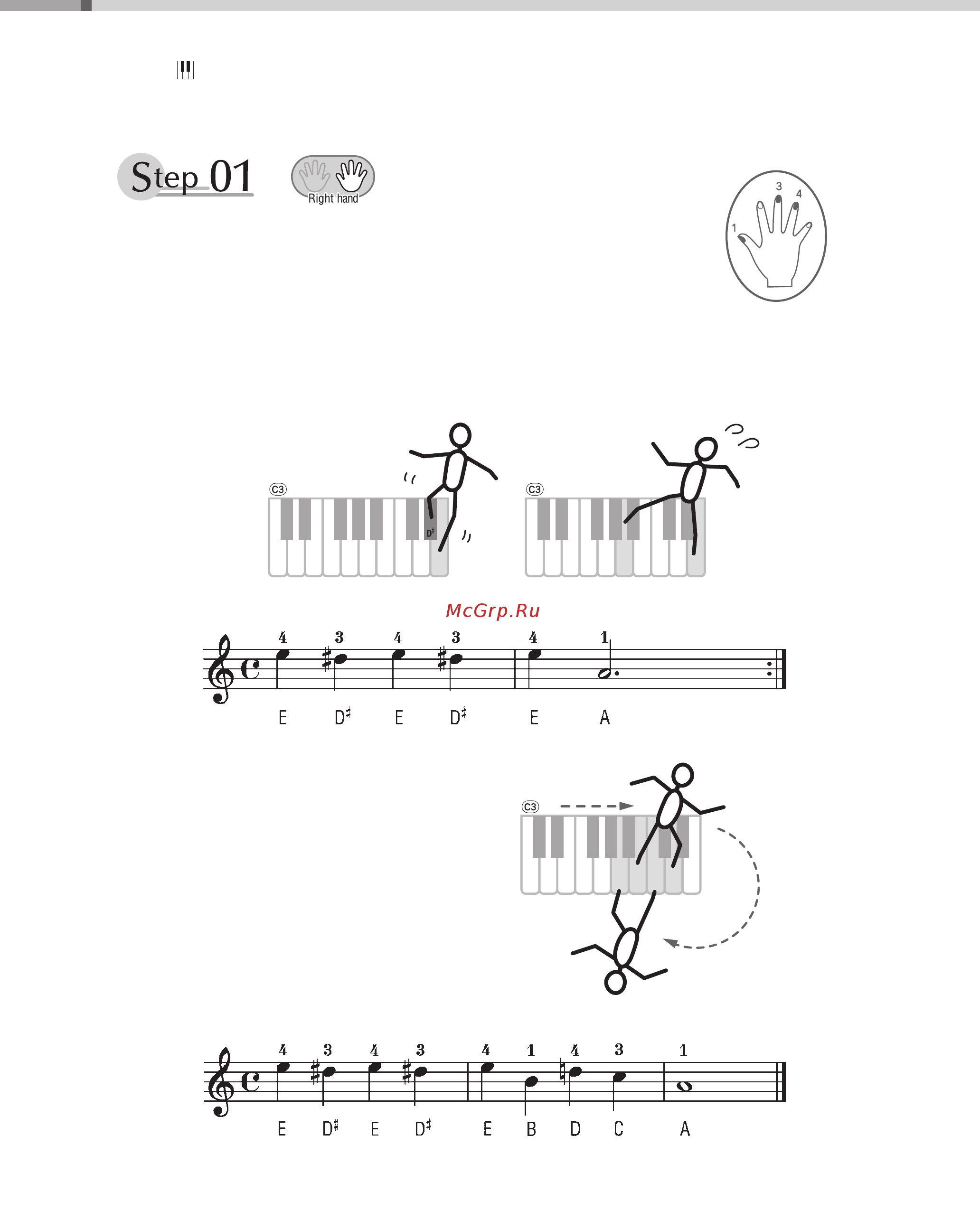 Yamaha ypt-340 [44/68] Warm up exercise the semitone mystery