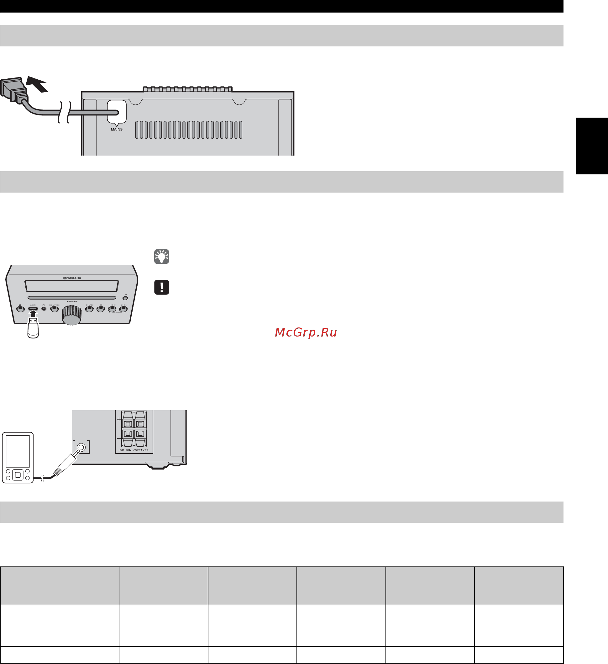 Yamaha mcr-b043 [35/227] Connexion du cordon d alimentation