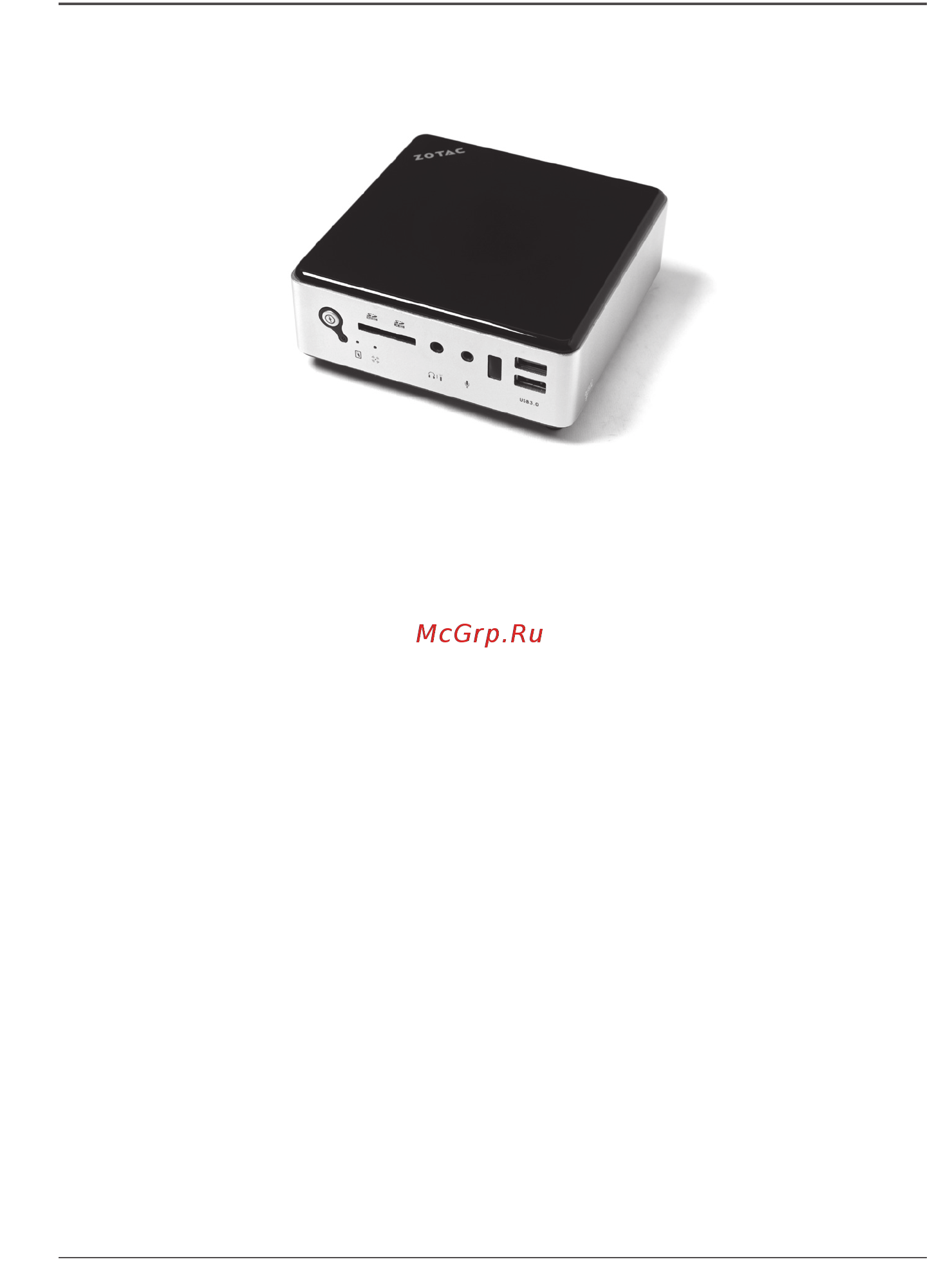 Zotac zbox-mi522nano-be Инструкция по эксплуатации онлайн