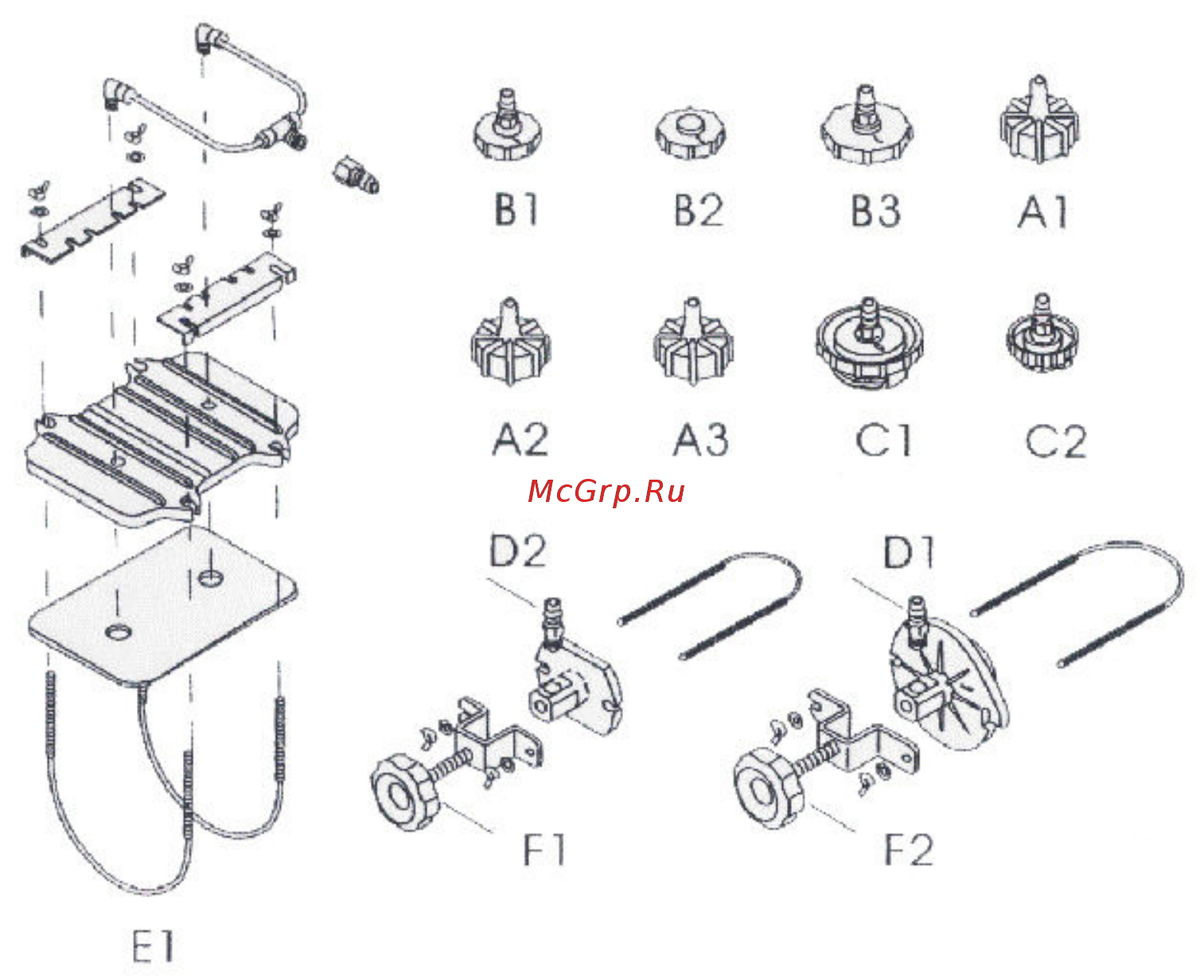 AE&T gs-432 [7/9] Состав комплекта адаптеров