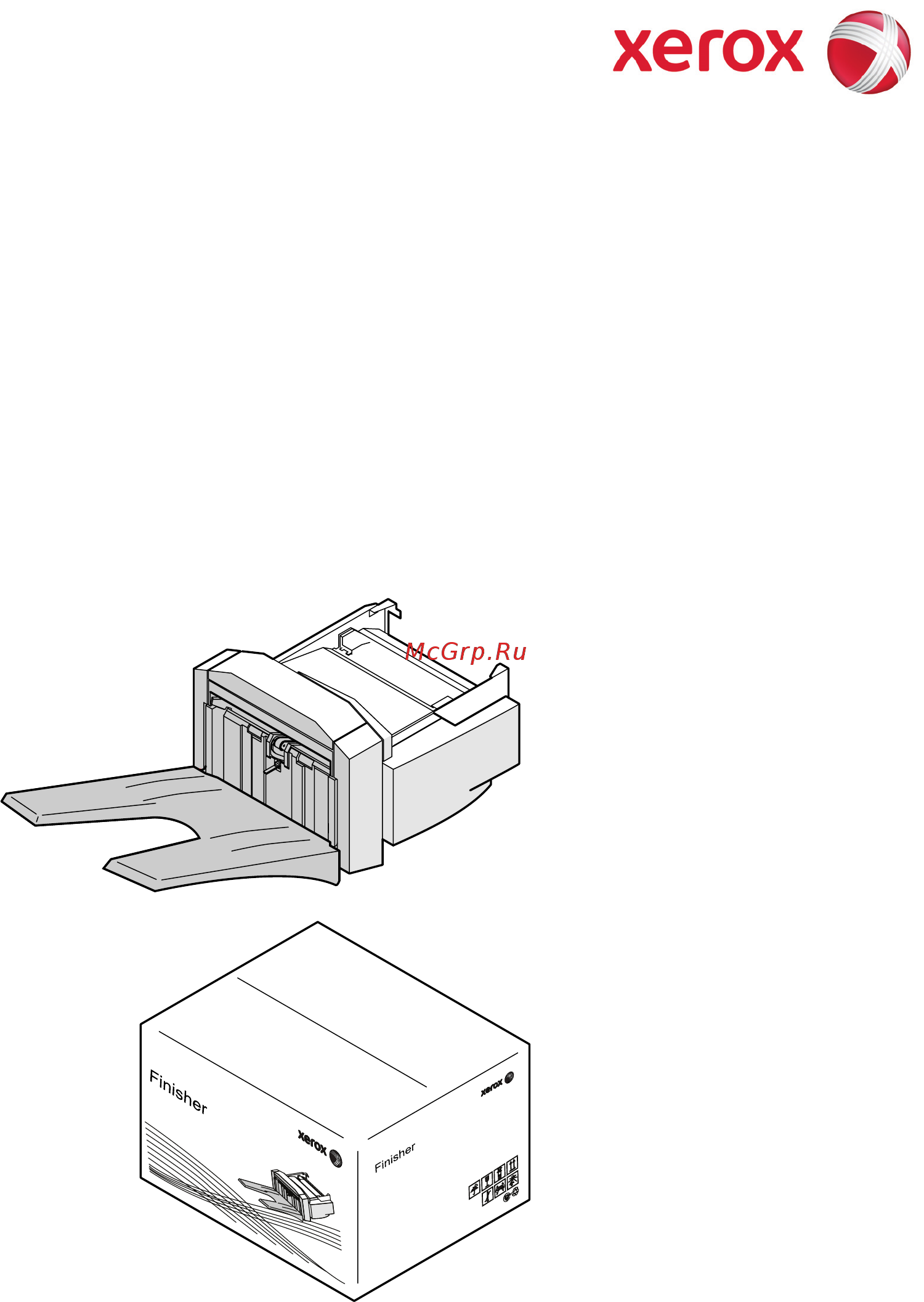 Xerox WorkCentre 4260/S Instruction Poster _ Install the Finisher онлайн