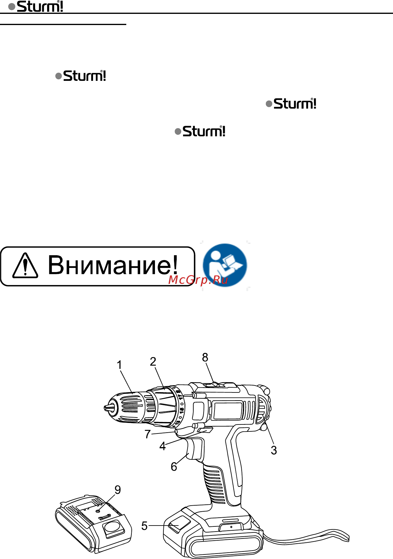 Sturm CD3214L [3/15] Описание