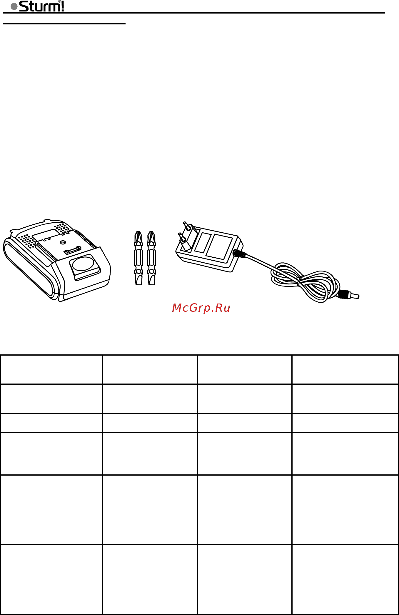 Sturm CD3212L [4/15] Технические характеристики