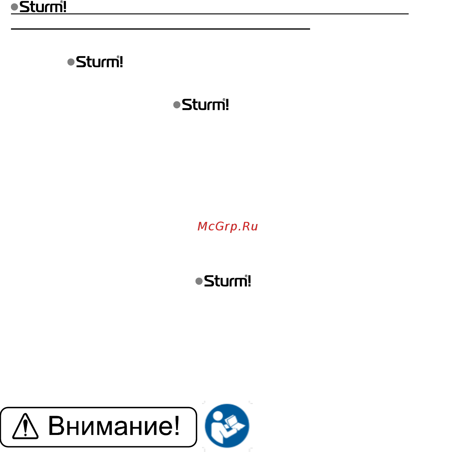 Sturm PW9219 Инструкция по эксплуатации онлайн [3/19] 189565