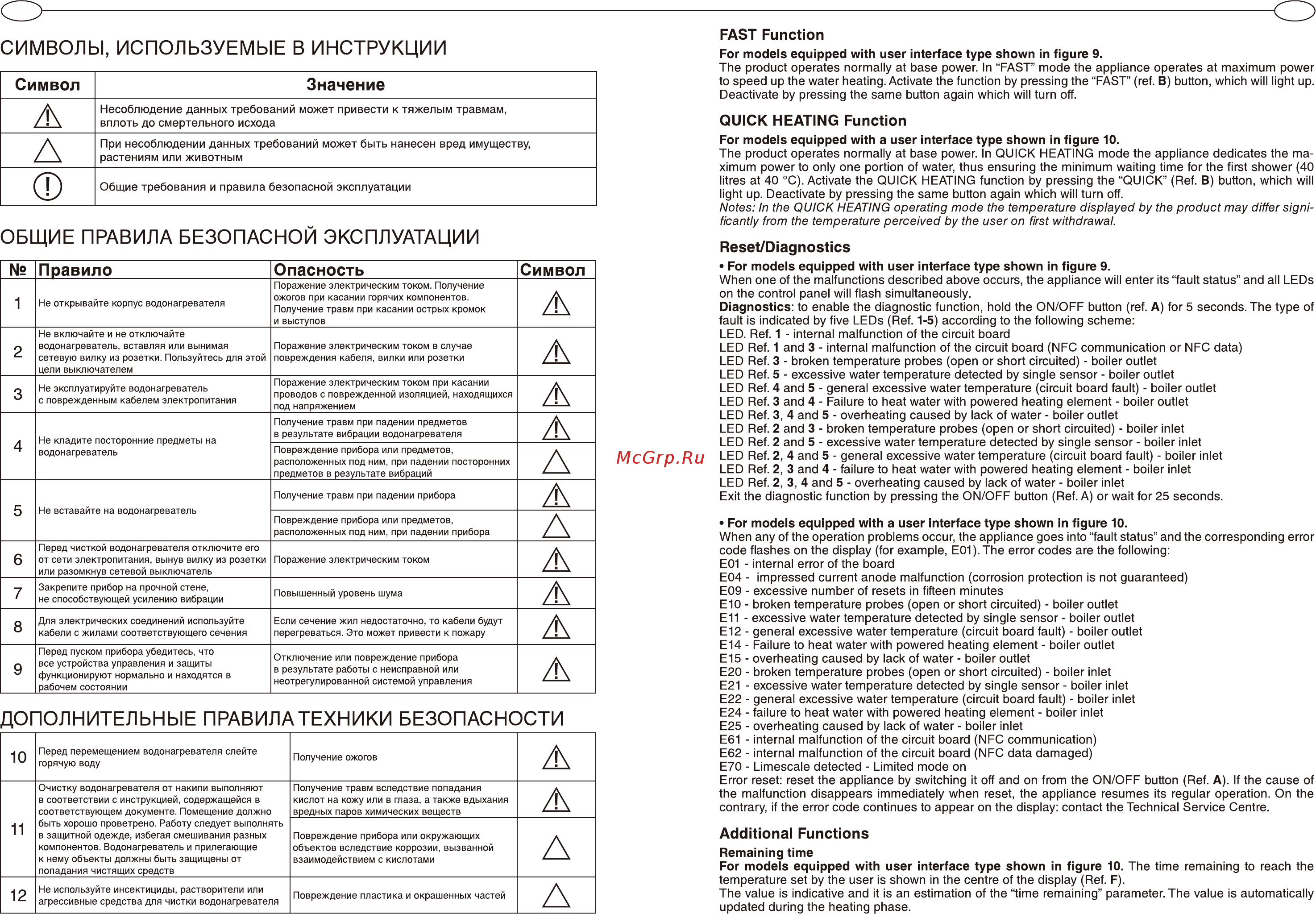 Ariston abs vls evo pw 100 d Инструкция по эксплуатации онлайн [12/28] 189659