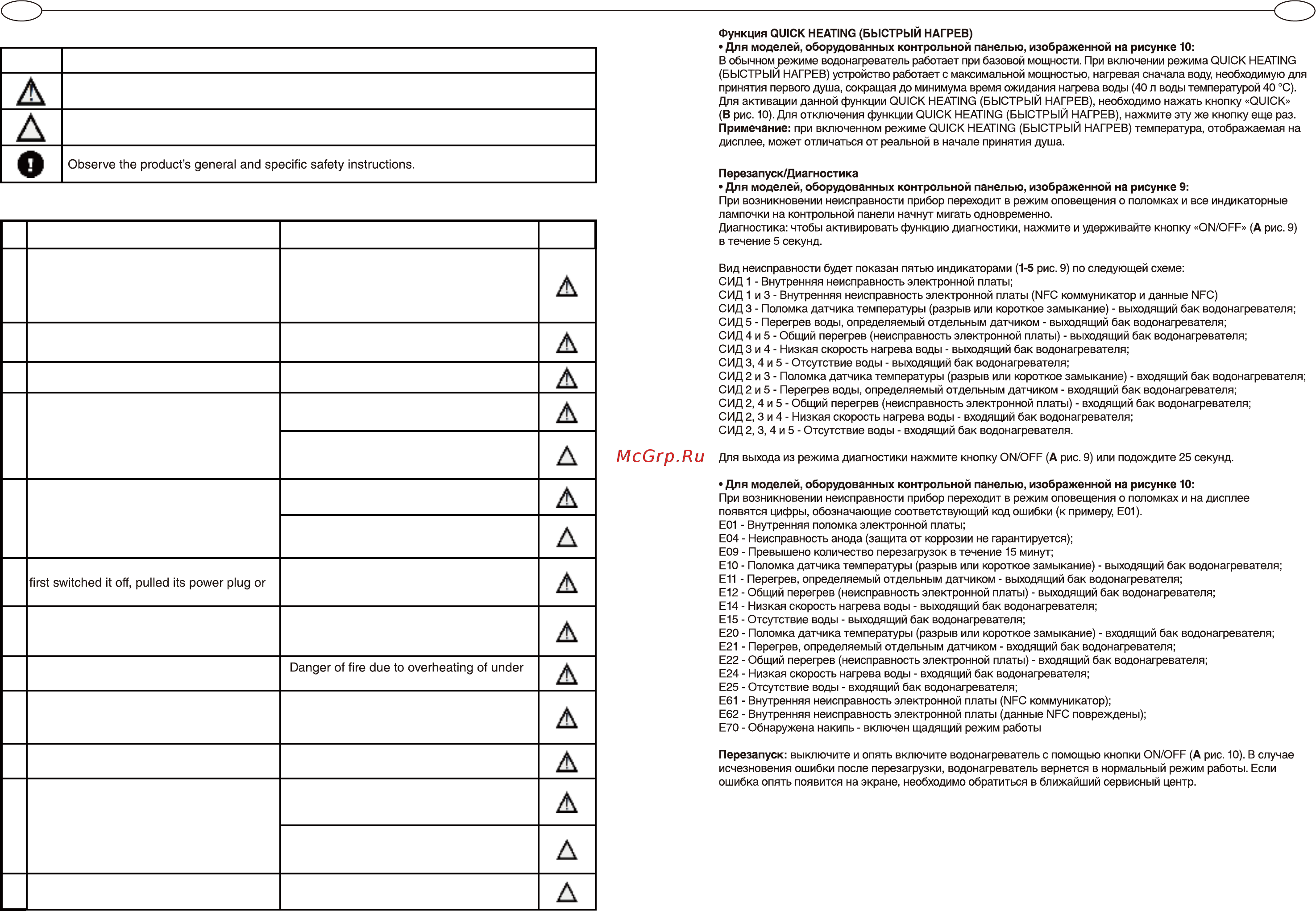 Ariston abs vls evo pw 100 d [19/28] General safety standards