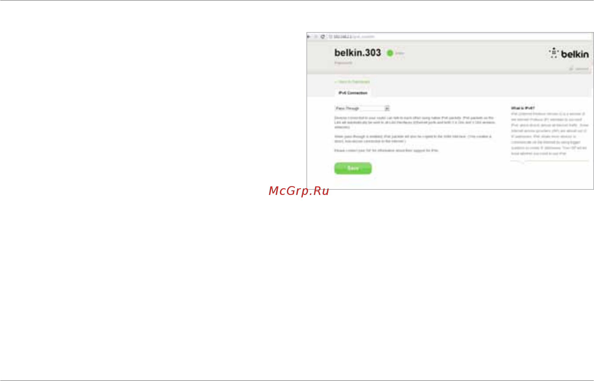 Belkin F9K1113 [34/59] Ipv6 configuration