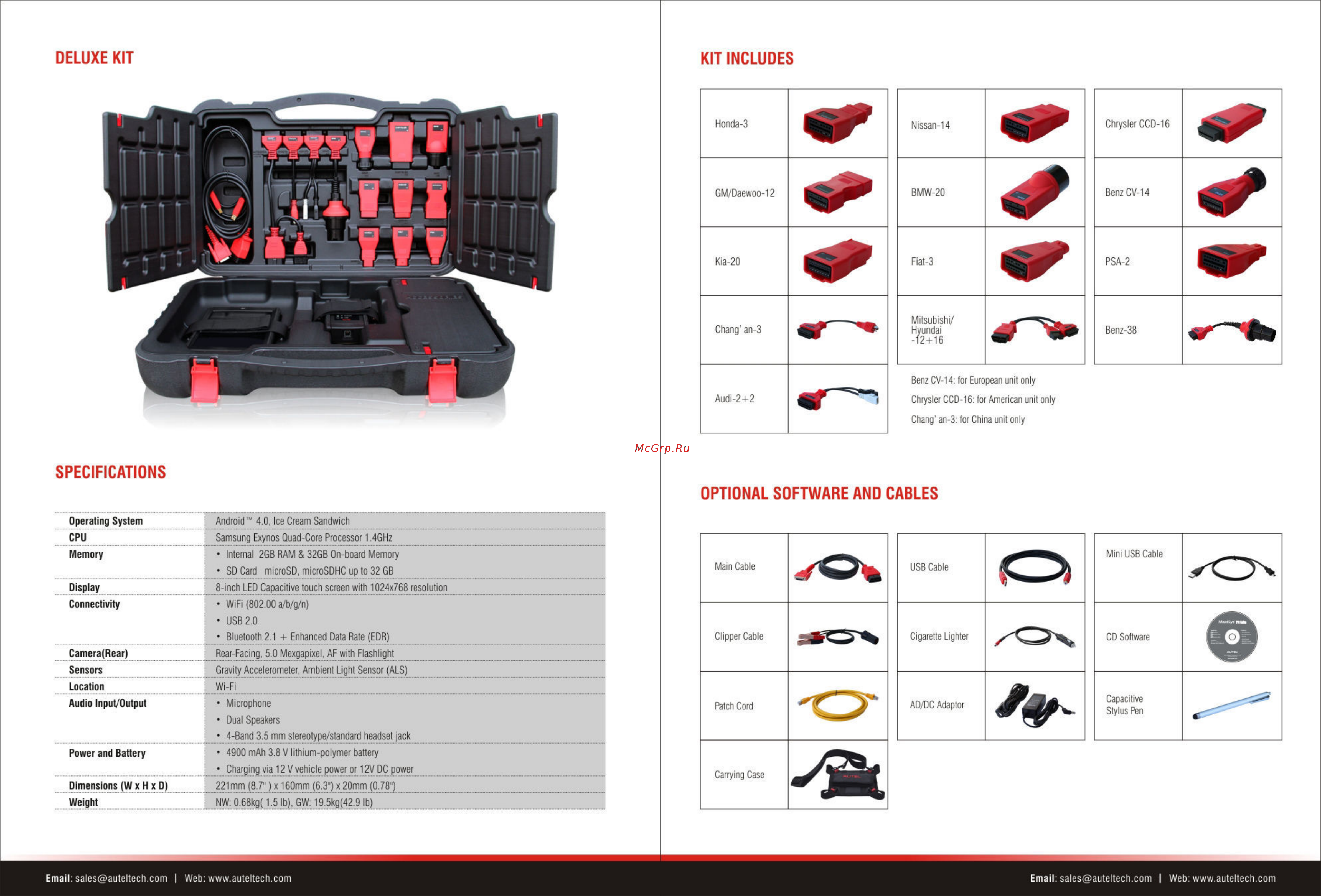Autel maxisys905 mini [4/4] Deluxe kit