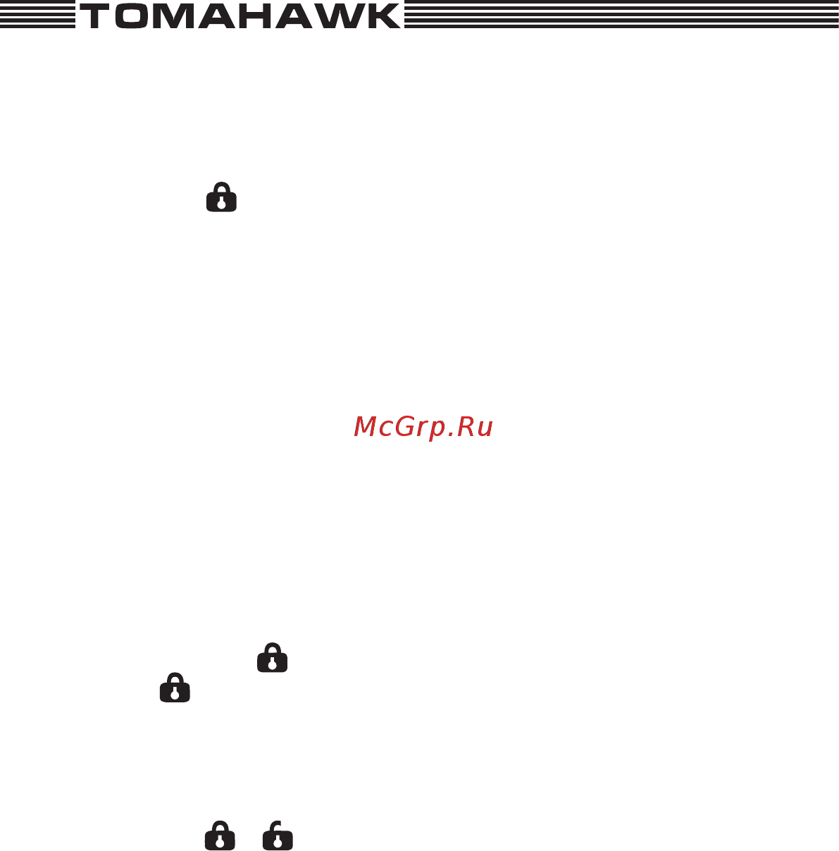 Tomahawk CL-550 [10/20] Программирование функций