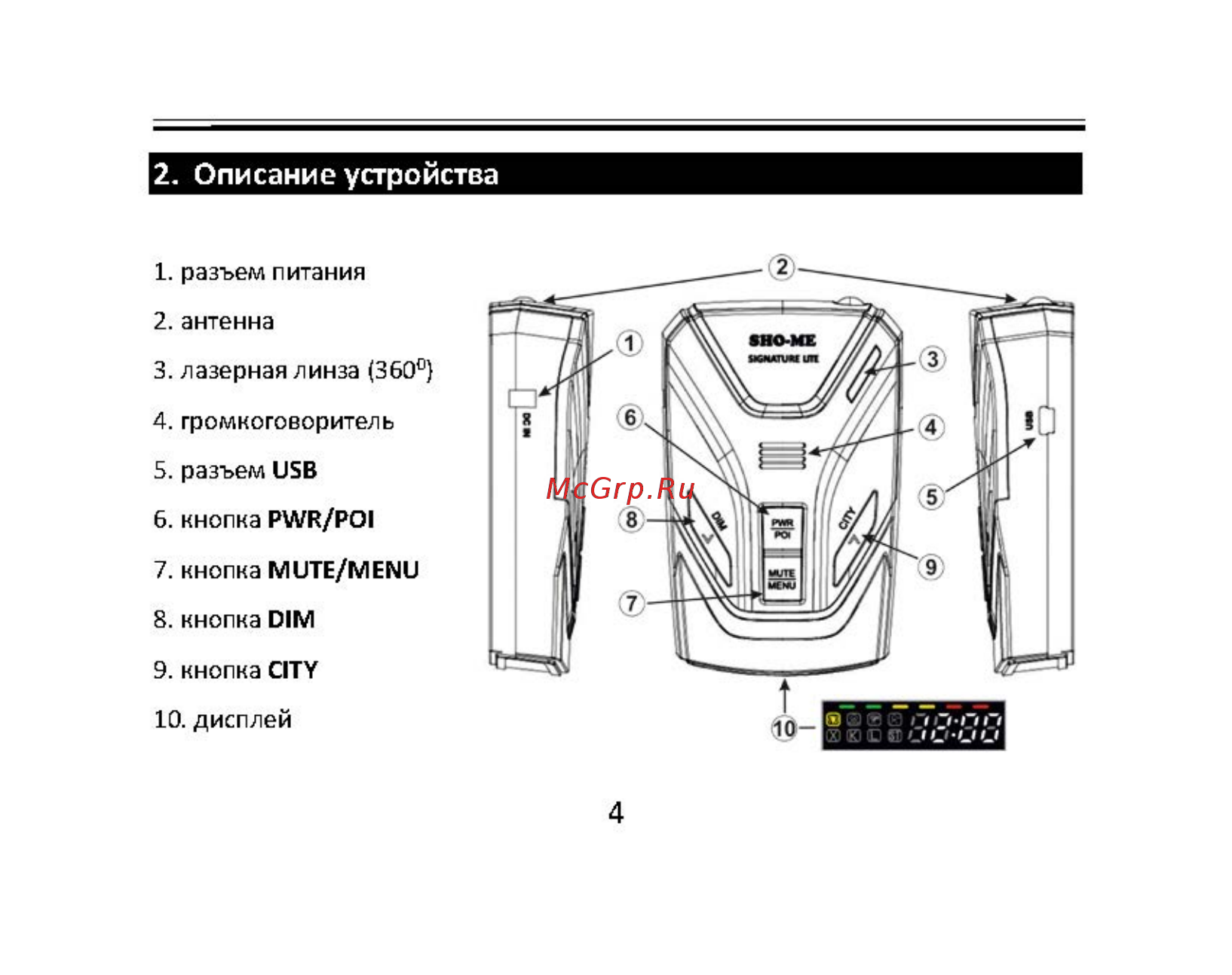 Sho-Me SIGNATURE LITE [4/28] Signature lite_rus_страница_04