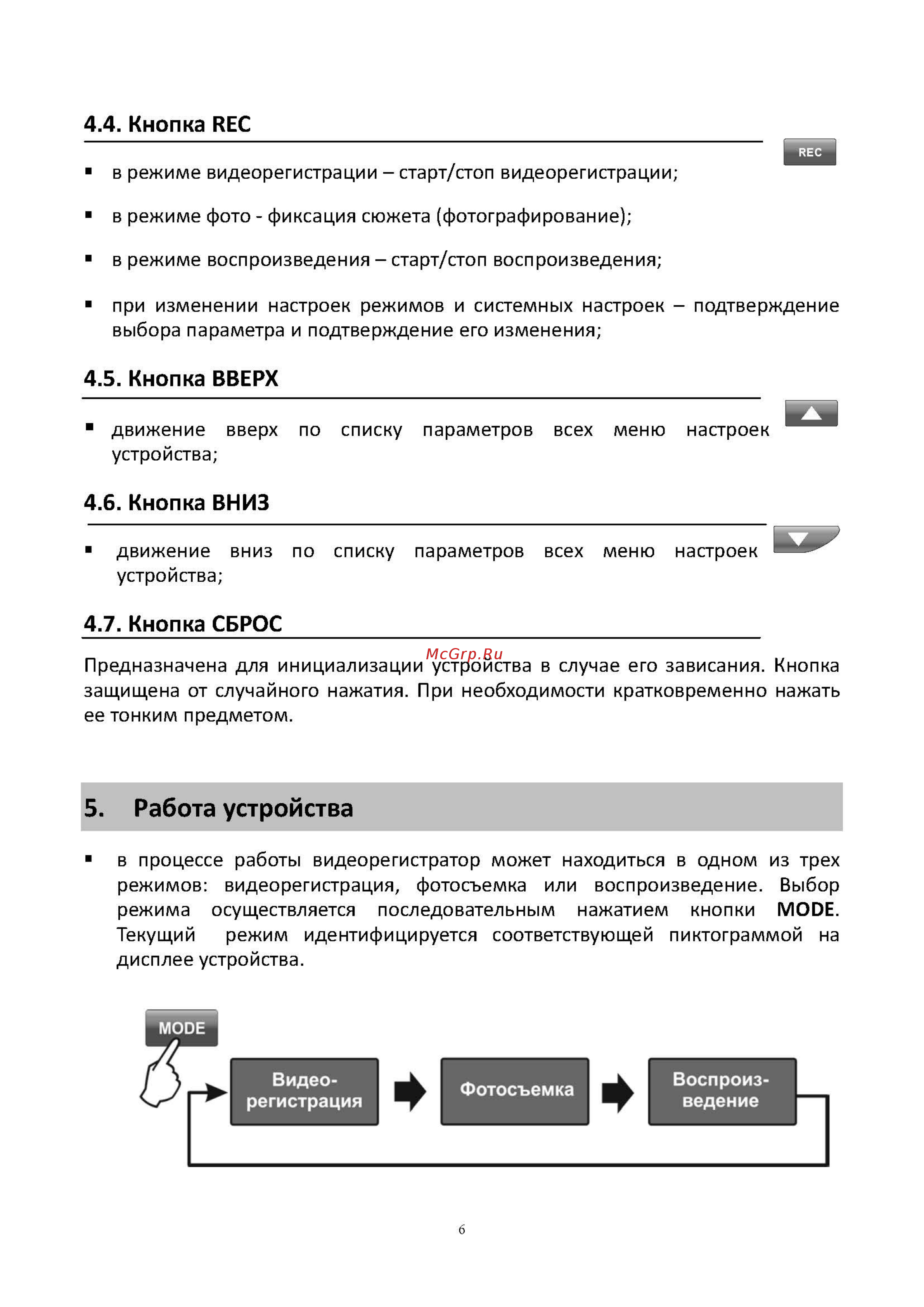 Sho-Me SFHD 400 [6/11] Кнопка сброс