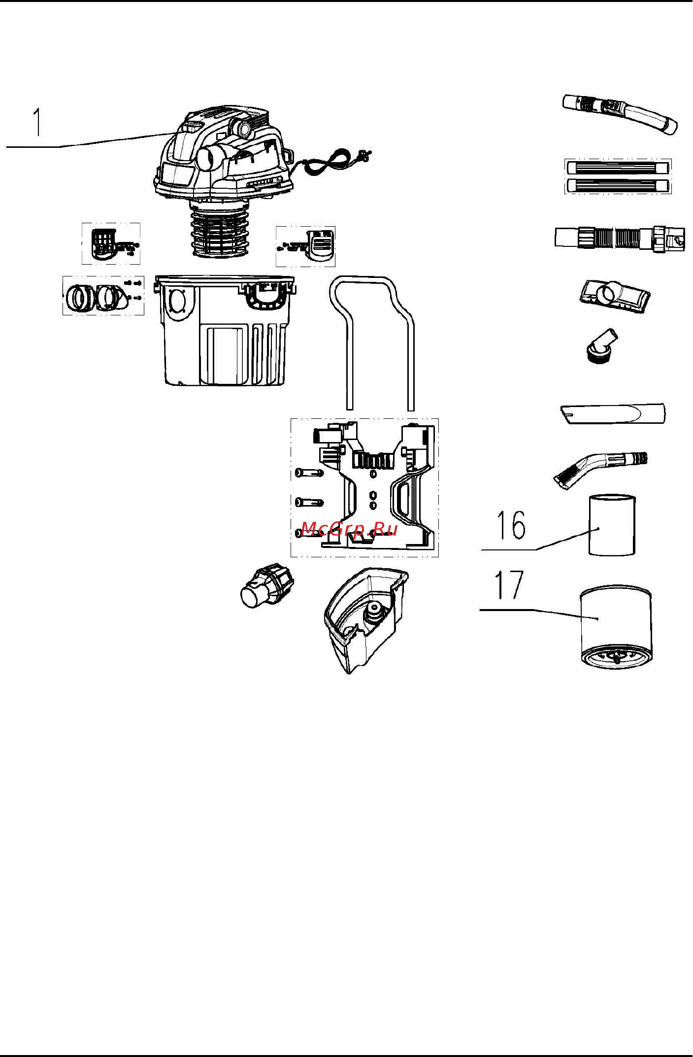 Bort bss-1518-pro 98291810 [12/16] Exploded view bss 1518 pro
