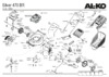 Al-Ko 119393 Silver 470 BR Premium Деталировка