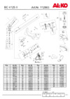Al-Ko 112865 BC 4125 II Comfort Деталировка