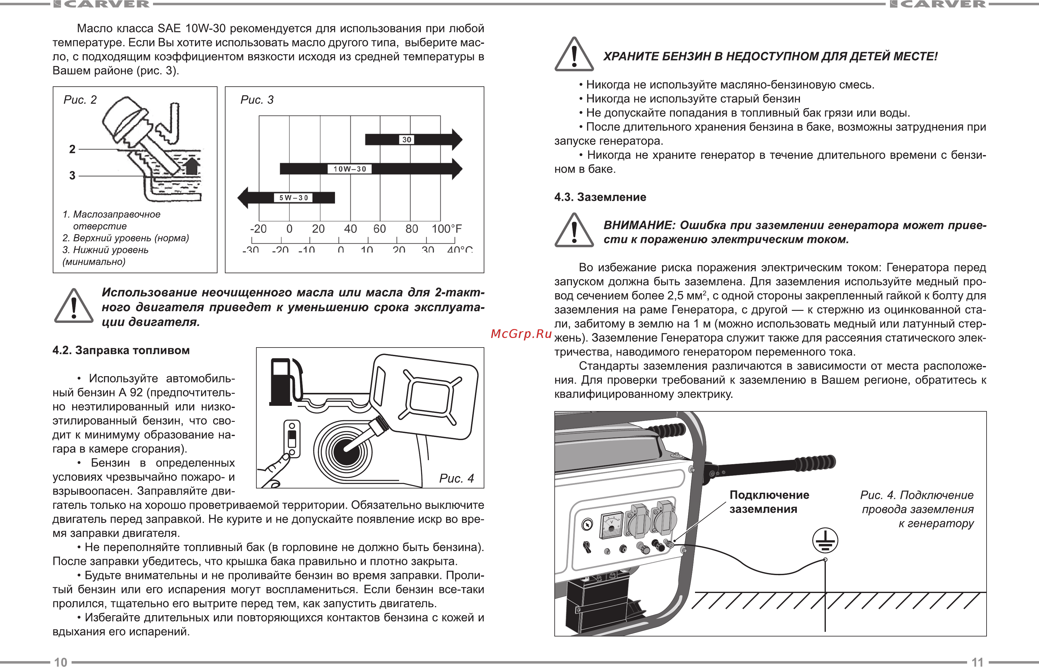 Carver ppg - 3600а 01.020.00011 [6/13] Заправка топливом