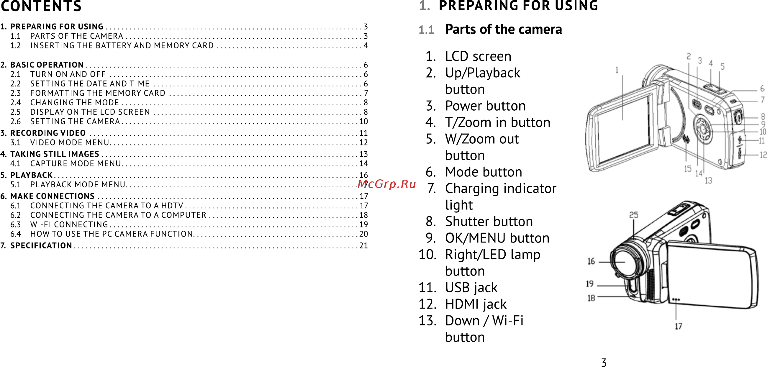 Rekam DVC-540 [2/25] Contents
