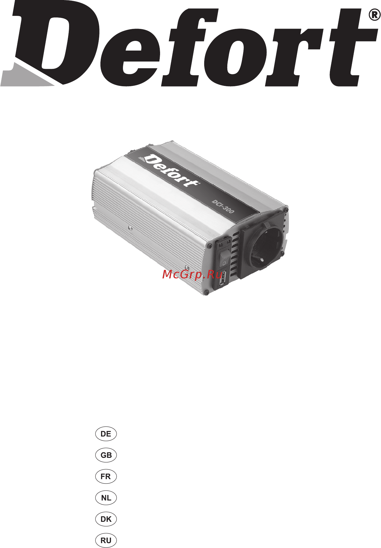 Defort dci-300 98299540 Инструкция по эксплуатации онлайн