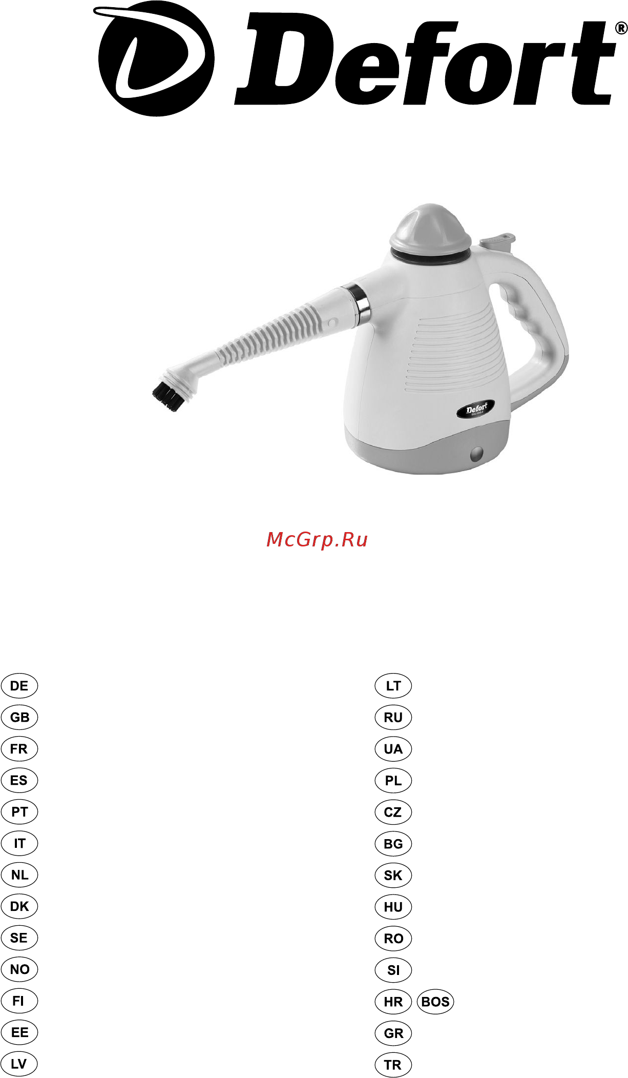 Defort dsc-900-f 98293364 Инструкция по эксплуатации онлайн